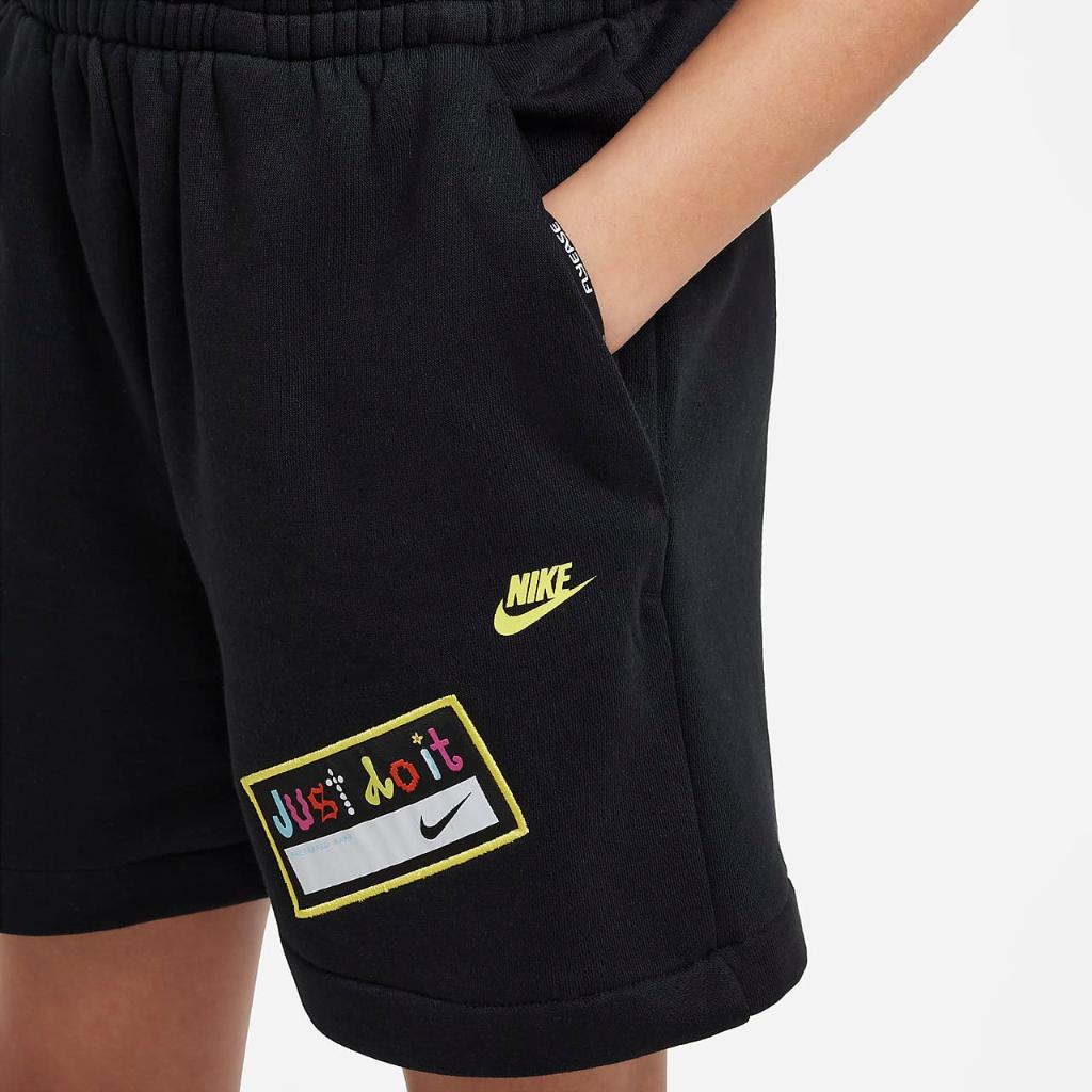 Nike Sportswear A.I.R. Icon Fleece Big Kids&#039; Loose Shorts DX5022-010