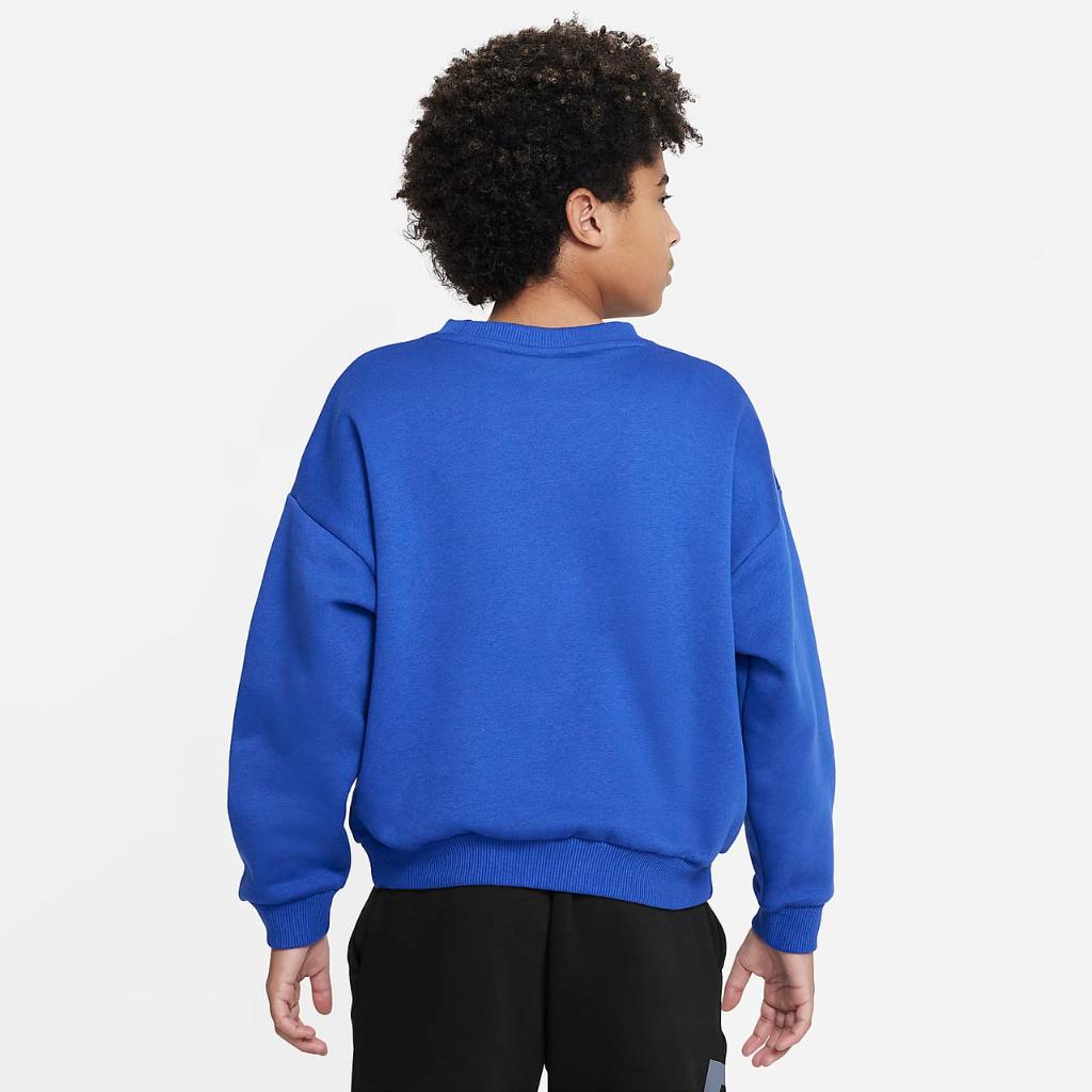 Nike Sportswear Icon Fleece Big Kids&#039; Oversized Sweatshirt DX5140-480