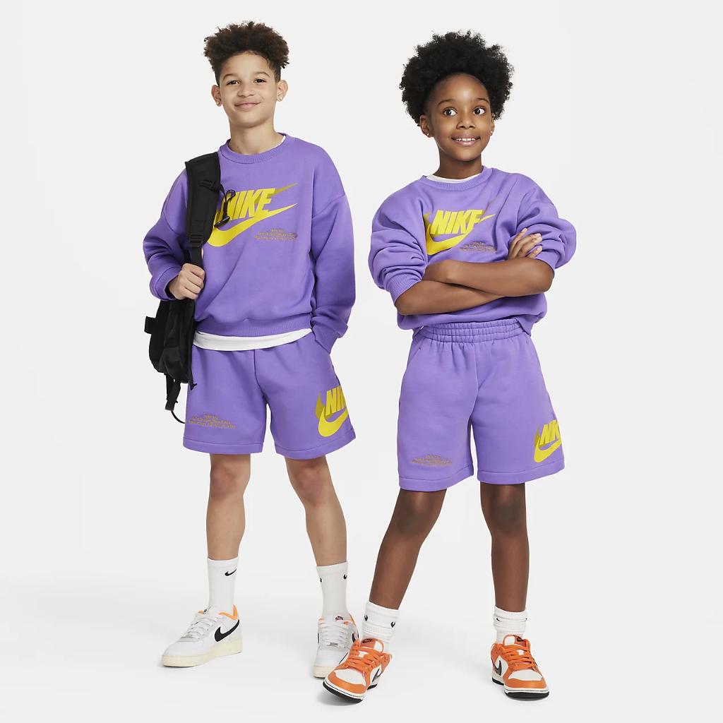 Nike Sportswear Icon Fleece Big Kids&#039; Oversized Sweatshirt DX5140-542