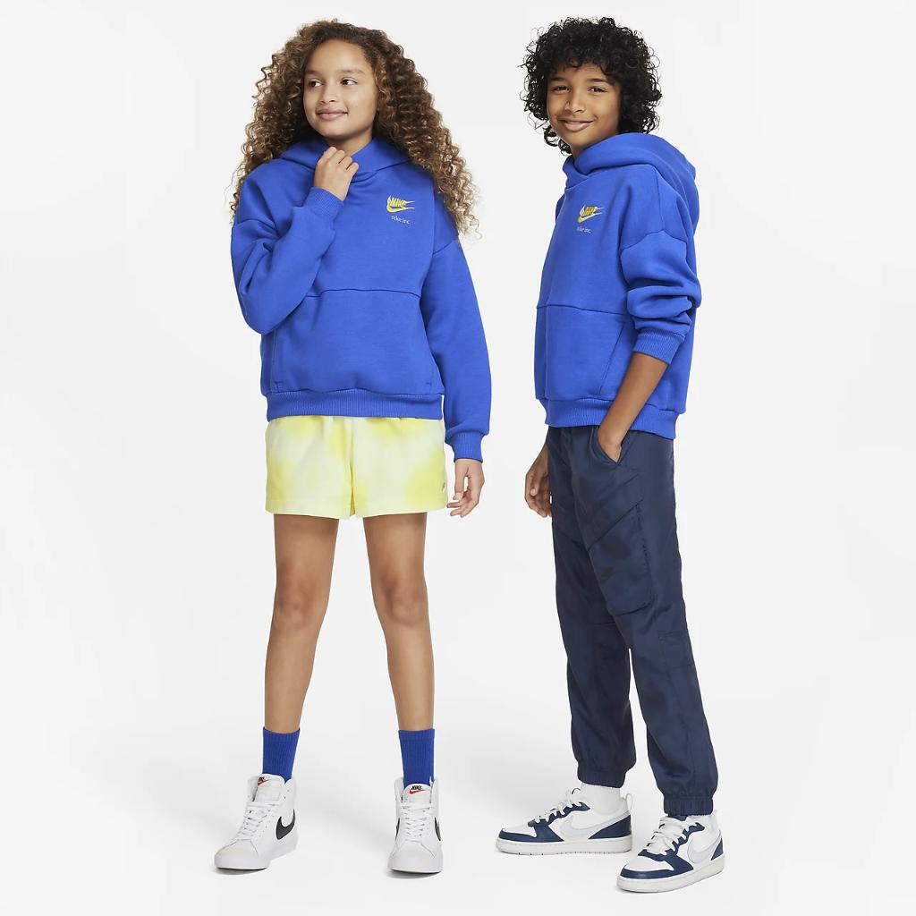 Nike Sportswear Icon Fleece Big Kids&#039; Oversized Pullover Hoodie DX5142-480