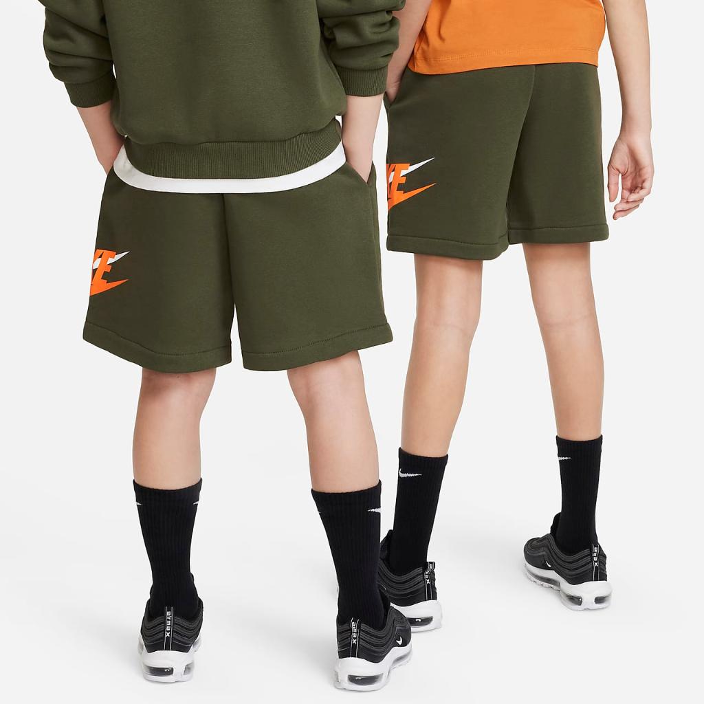 Nike Sportswear Icon Fleece Big Kids&#039; Loose Shorts DX5165-325