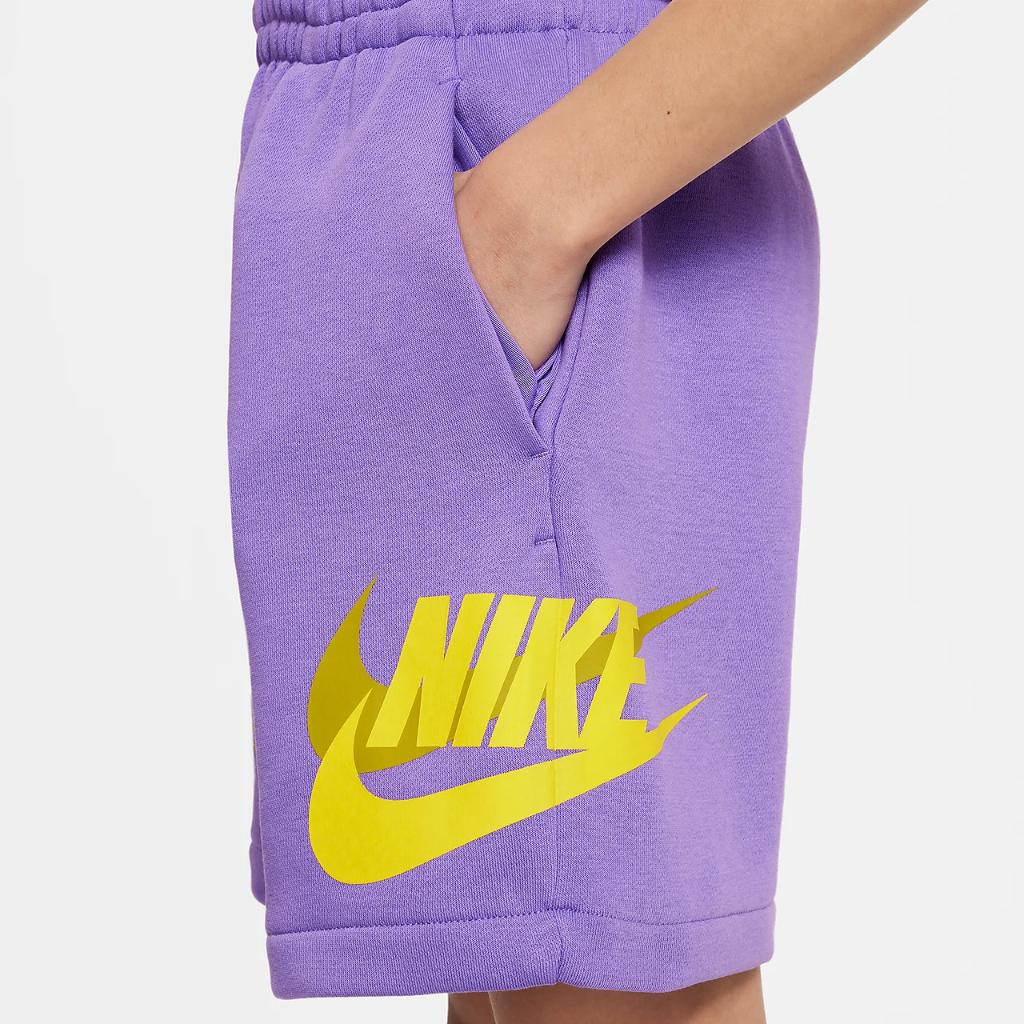 Nike Sportswear Icon Fleece Big Kids&#039; Loose Shorts DX5165-542