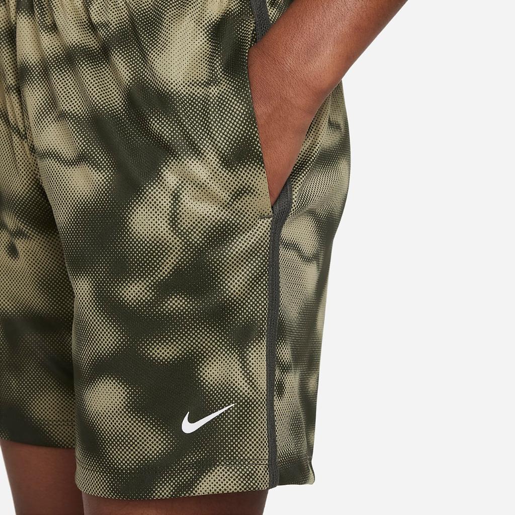 Nike Dri-FIT Multi+ Big Kids&#039; (Boys&#039;) Printed Training Shorts DX5353-325
