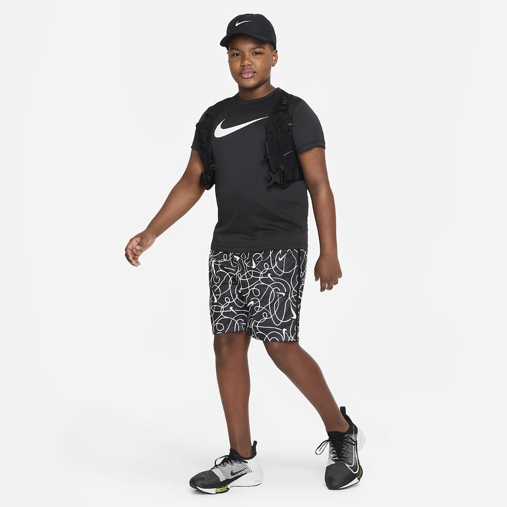 Nike Dri-FIT Multi+ Big Kids&#039; (Boys&#039;) Training Shorts (Extended Size) DX5356-010