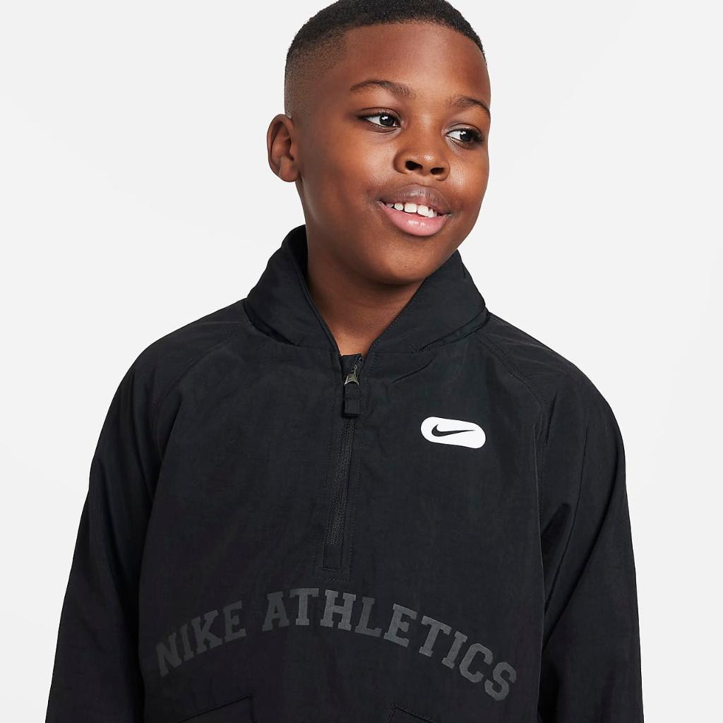 Nike Athletics Repel Big Kids&#039; (Boys&#039;) 1/2-Zip Training Hoodie (Extended Size) DX5366-010