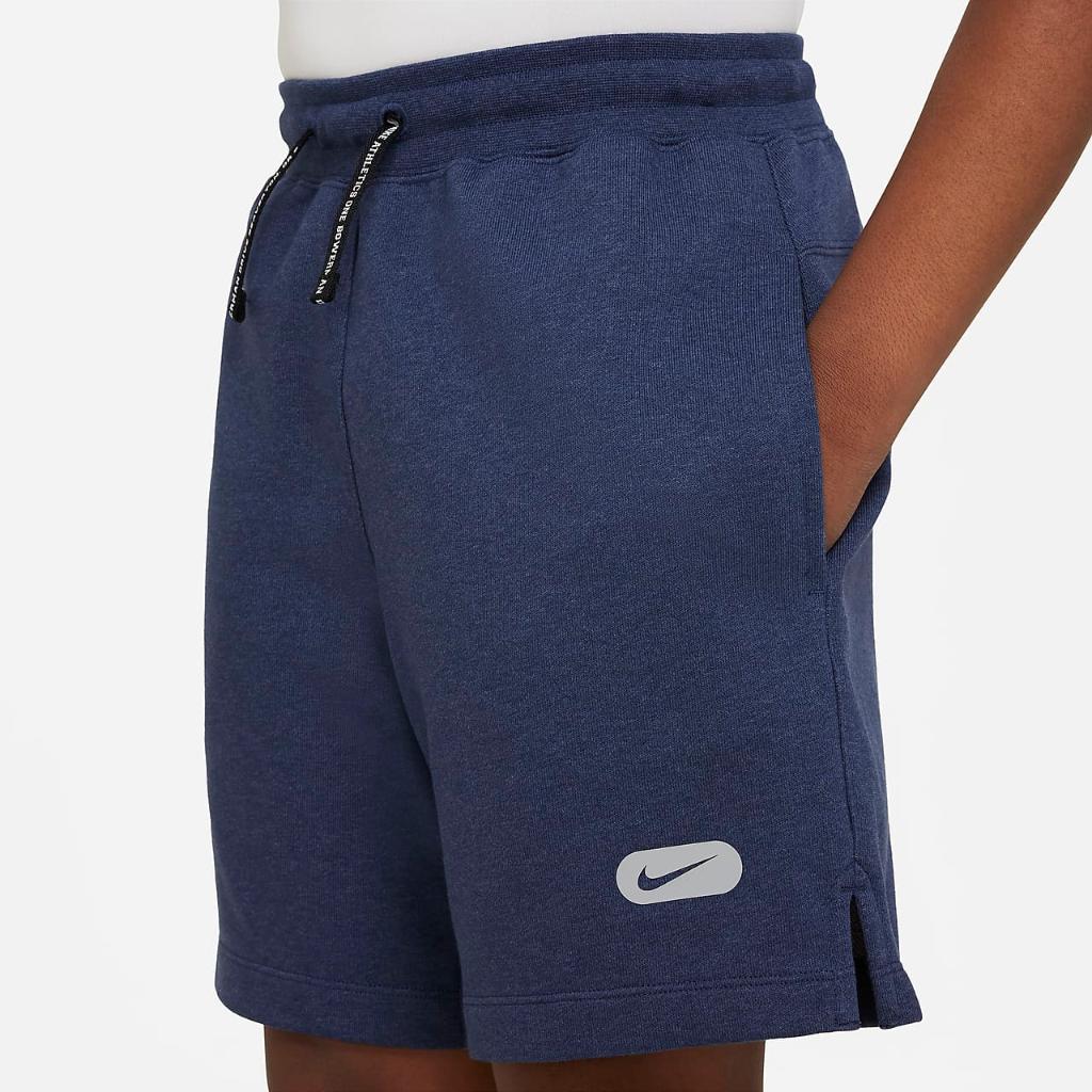 Nike Dri-FIT Athletics Big Kids&#039; (Boys&#039;) Fleece Training Shorts (Extended Size) DX5377-410
