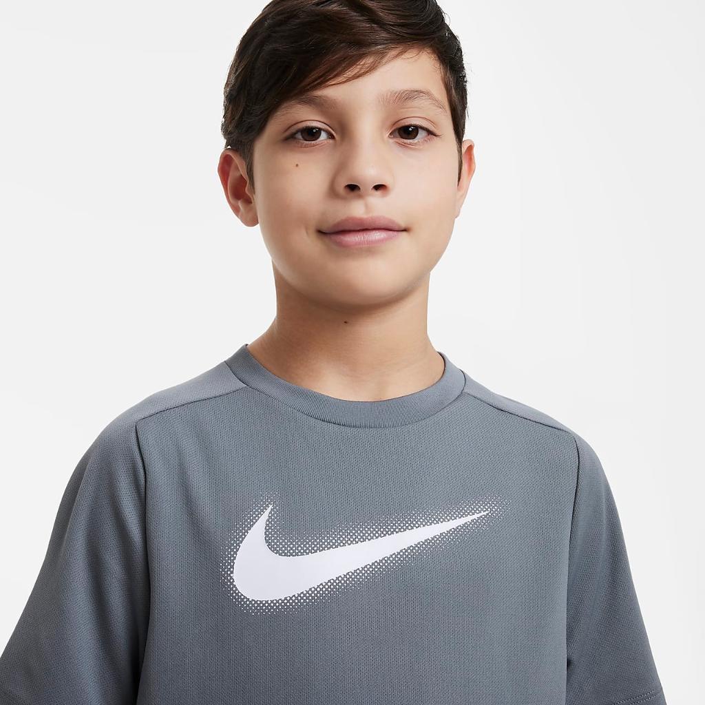 Nike Dri-FIT Multi+ Big Kids&#039; (Boys&#039;) Graphic Training Top DX5386-084