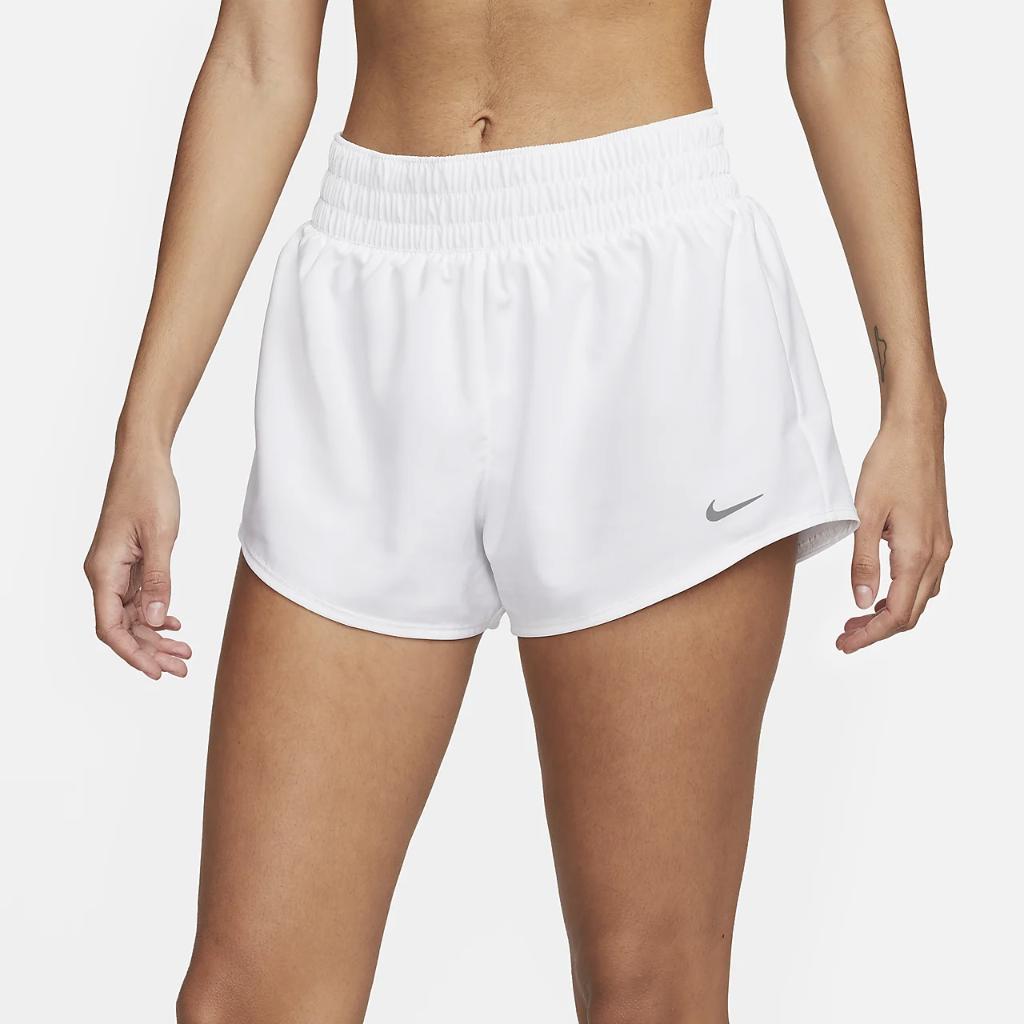 Nike One Women&#039;s Dri-FIT Mid-Rise 3&quot; Brief-Lined Shorts DX6010-100