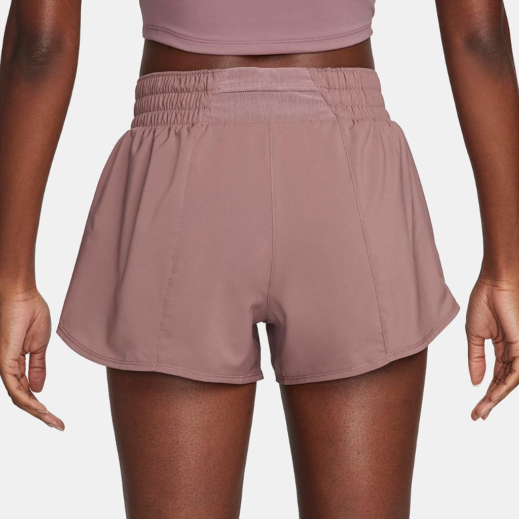 Nike One Women&#039;s Dri-FIT Mid-Rise 3&quot; Brief-Lined Shorts DX6010-208