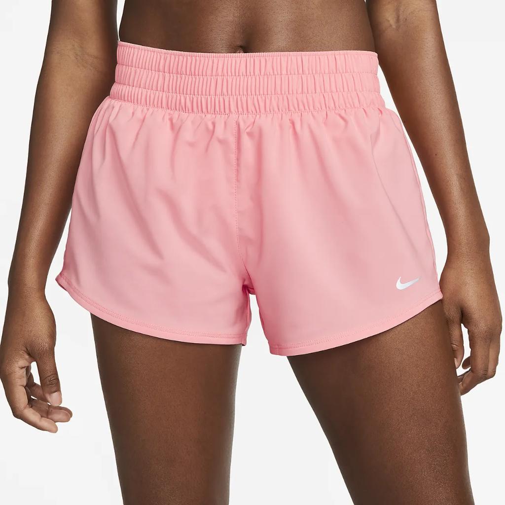 Nike One Women&#039;s Dri-FIT Mid-Rise 3&quot; Brief-Lined Shorts DX6010-611