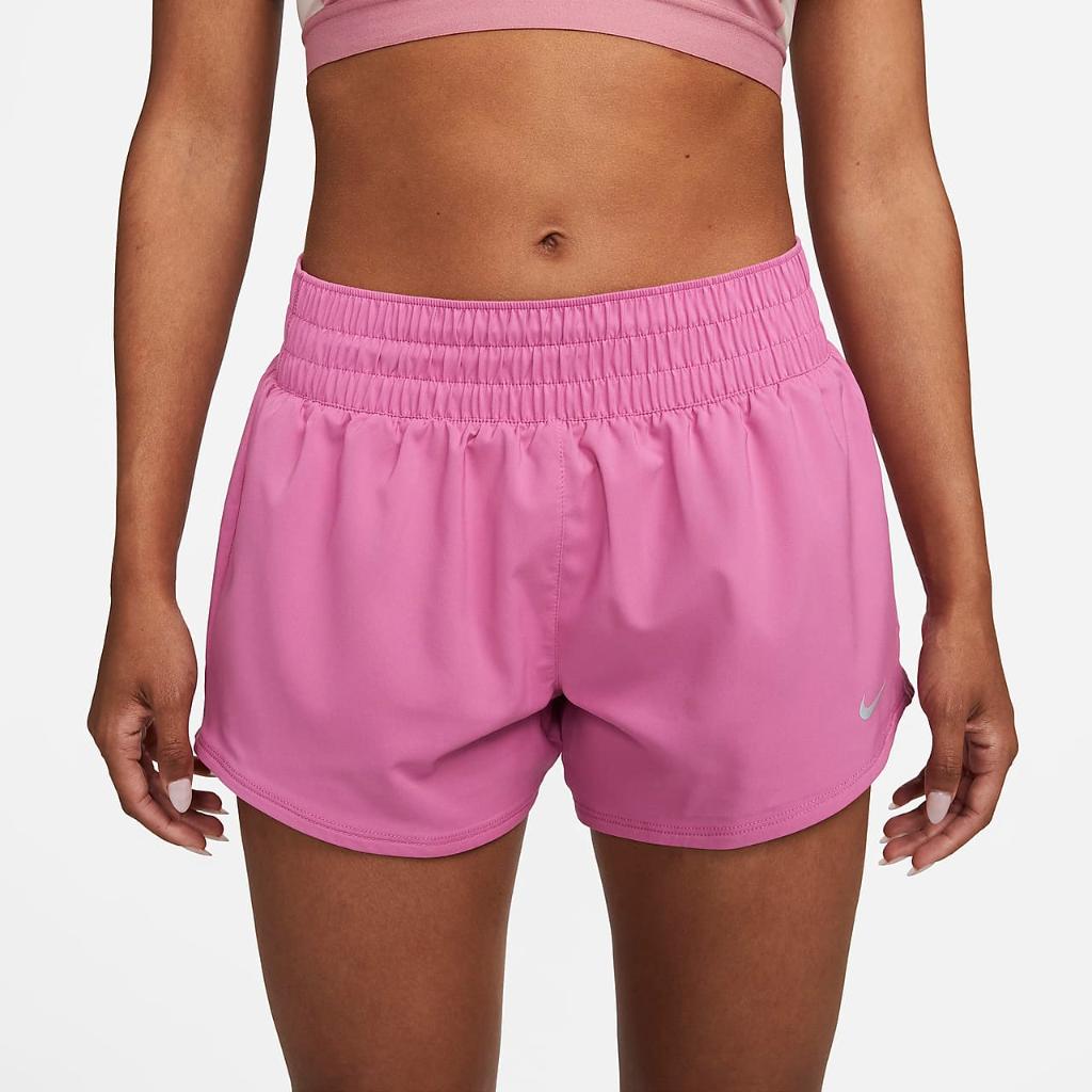 Nike Dri-FIT One Women&#039;s Mid-Rise 3&quot; Brief-Lined Shorts DX6010-665