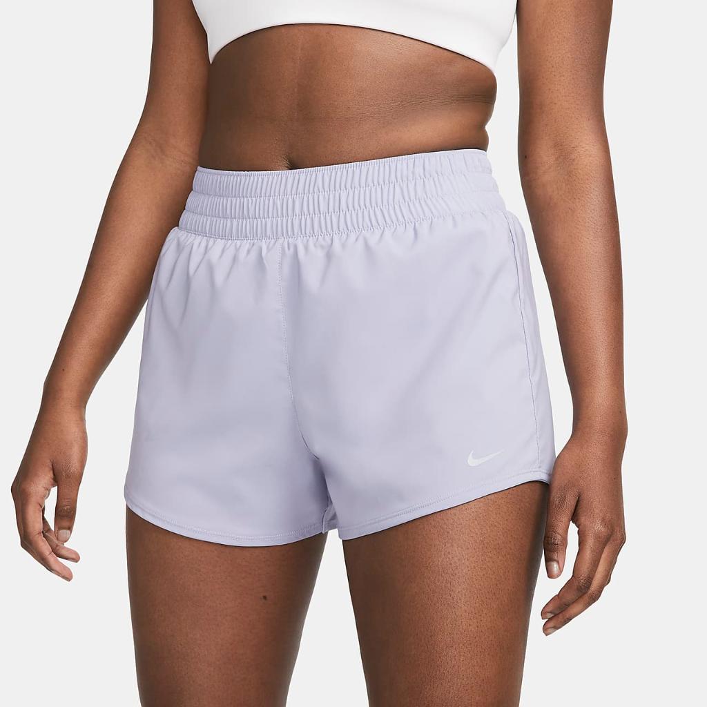 Nike One Women&#039;s Dri-FIT High-Waisted 3&quot; Brief-Lined Shorts DX6014-519