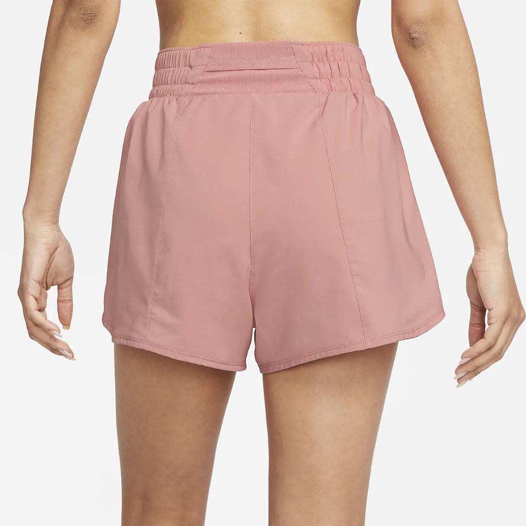 Nike One Women&#039;s Dri-FIT High-Waisted 3&quot; Brief-Lined Shorts DX6014-618