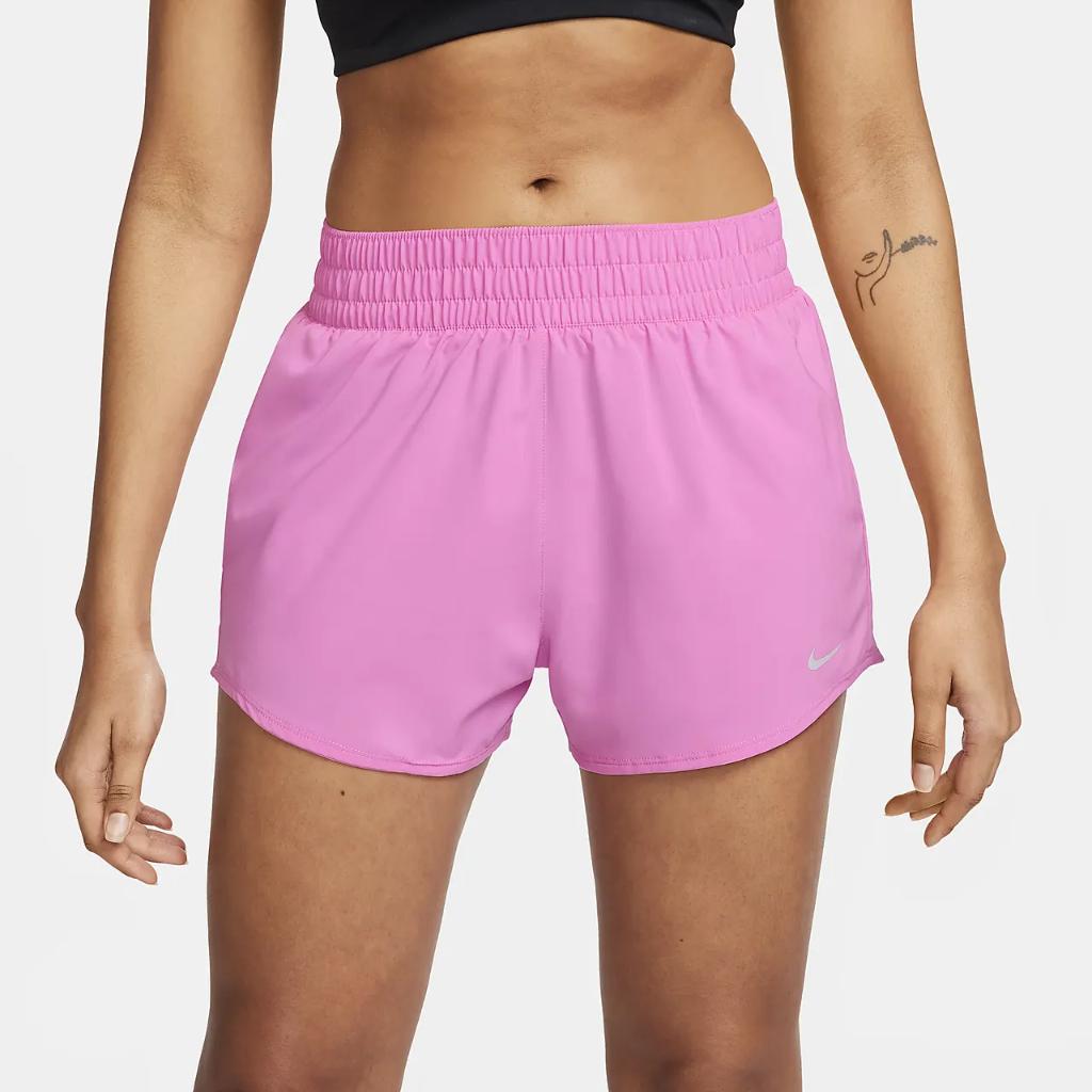 Nike One Women&#039;s Dri-FIT High-Waisted 3&quot; Brief-Lined Shorts DX6014-675
