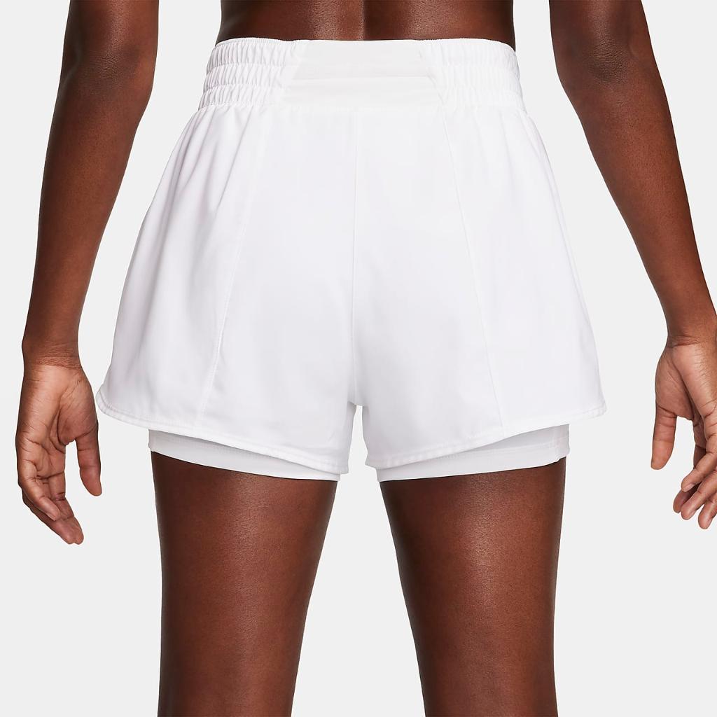 Nike One Women&#039;s Dri-FIT High-Waisted 3&quot; 2-in-1 Shorts DX6016-100