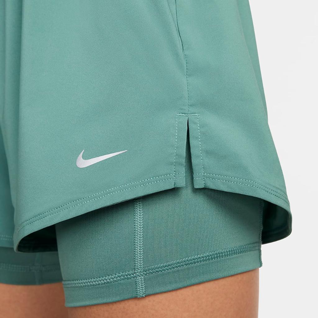 Nike One Women&#039;s Dri-FIT High-Waisted 3&quot; 2-in-1 Shorts DX6016-361