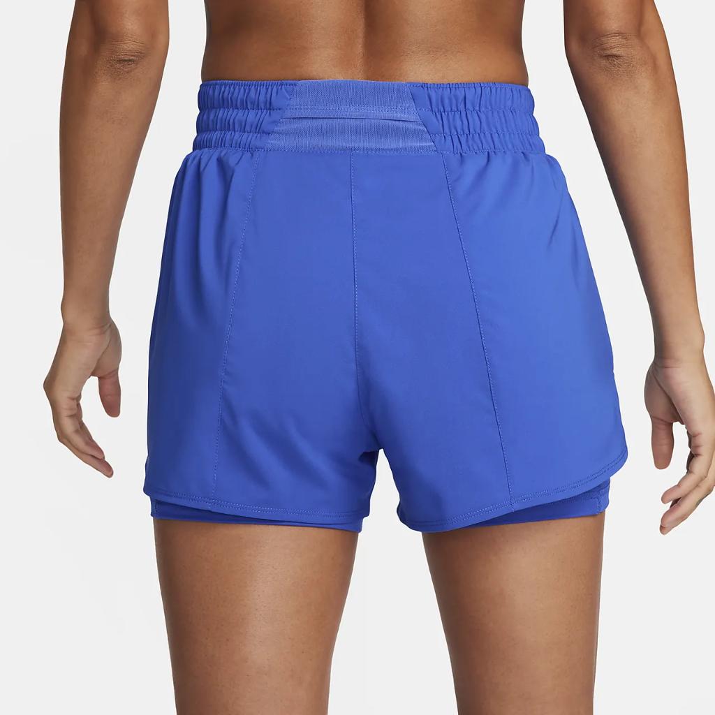 Nike One Women&#039;s Dri-FIT High-Waisted 3&quot; 2-in-1 Shorts DX6016-405