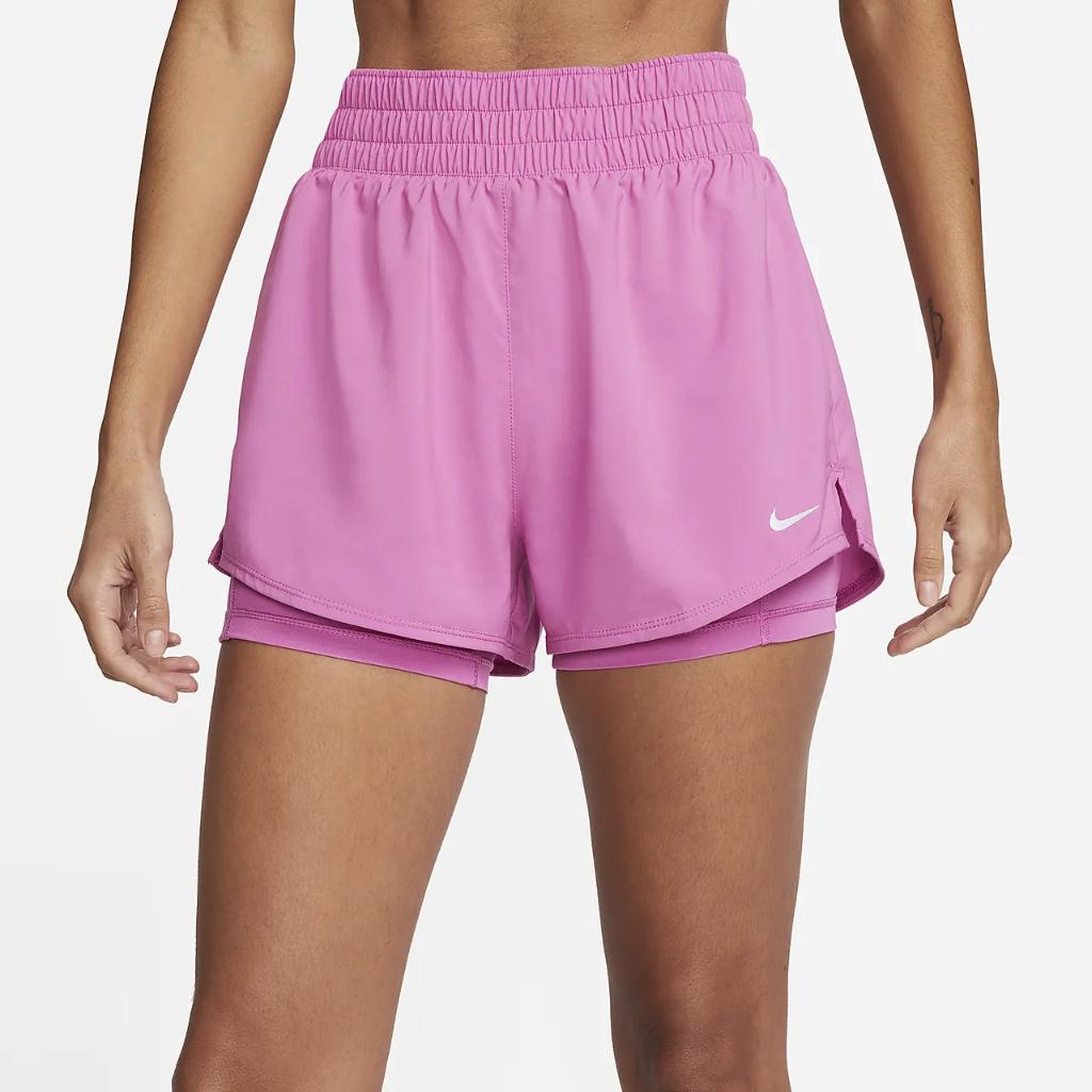 Nike Dri-FIT One Women&#039;s High-Waisted 3&quot; 2-in-1 Shorts DX6016-643