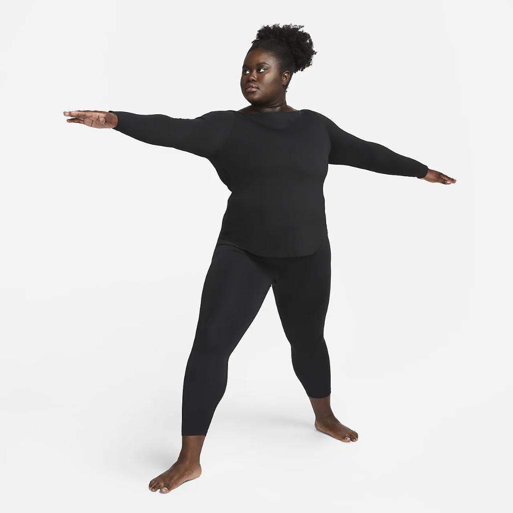 Nike Yoga Dri-FIT Luxe Women&#039;s Long-Sleeve Top (Plus Size) DX6407-010