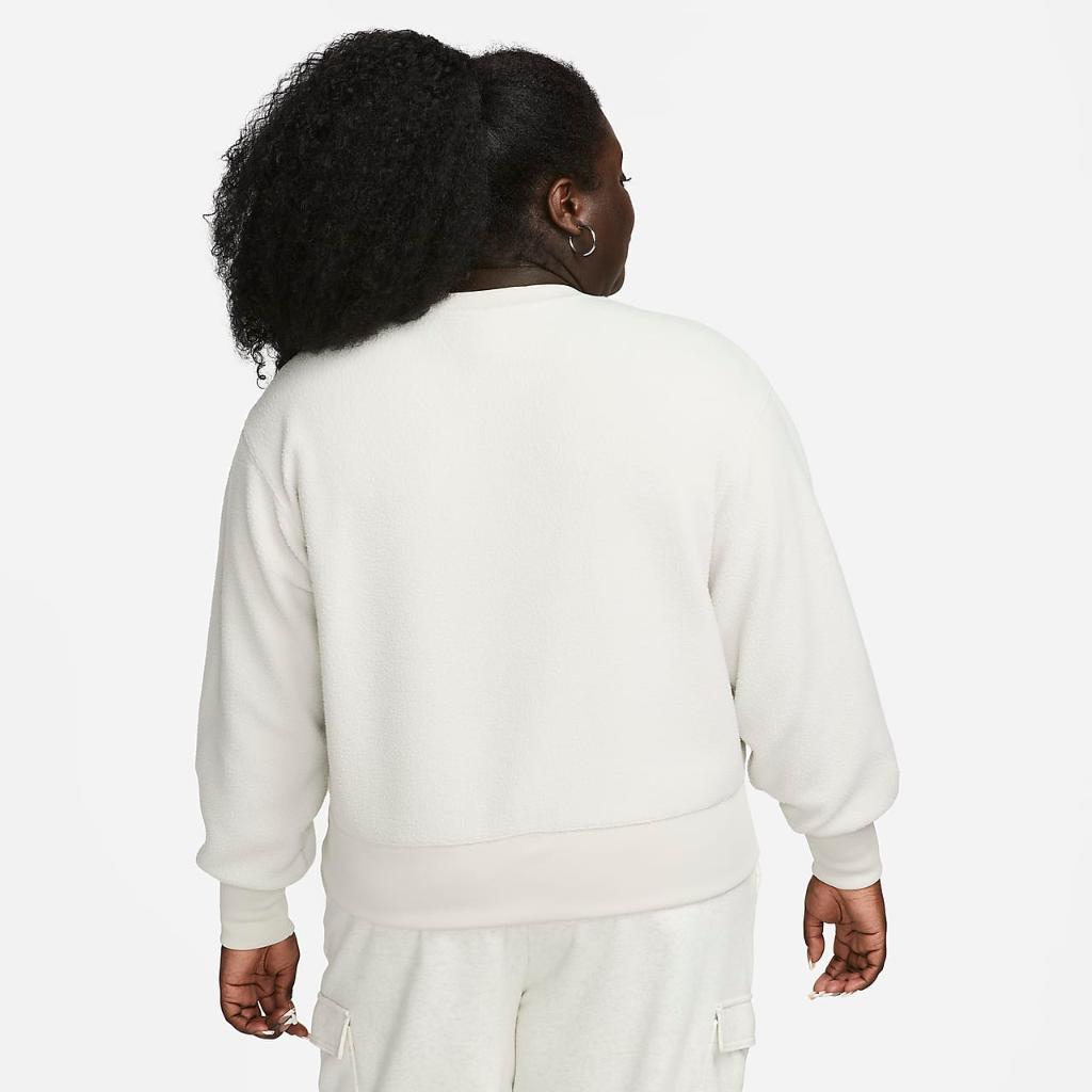 Nike Sportswear Plush Women&#039;s Mod Crop Crew-Neck Sweatshirt (Plus Size) DX6419-072