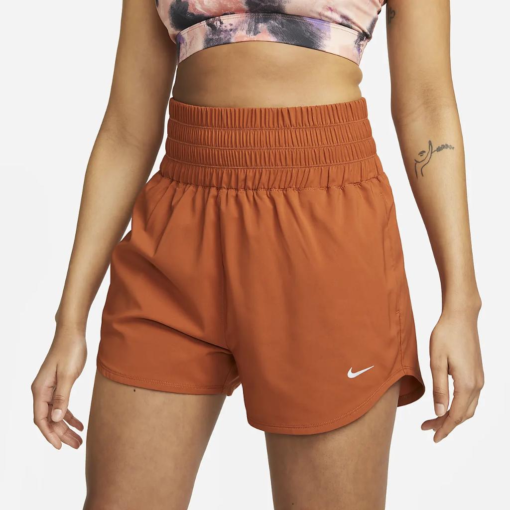Nike One Women&#039;s Dri-FIT Ultra High-Waisted 3&quot; Brief-Lined Shorts DX6642-246