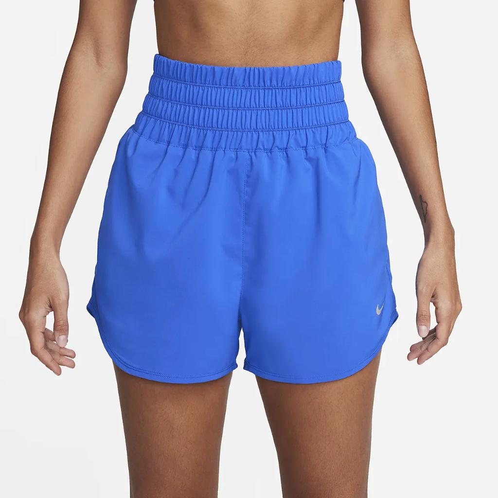 Nike One Women&#039;s Dri-FIT Ultra High-Waisted 3&quot; Brief-Lined Shorts DX6642-405