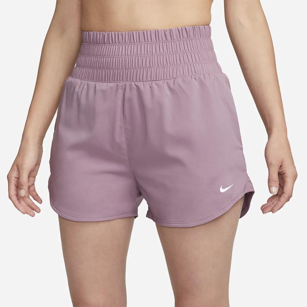 Nike One Women&#039;s Dri-FIT Ultra High-Waisted 3&quot; Brief-Lined Shorts DX6642-536