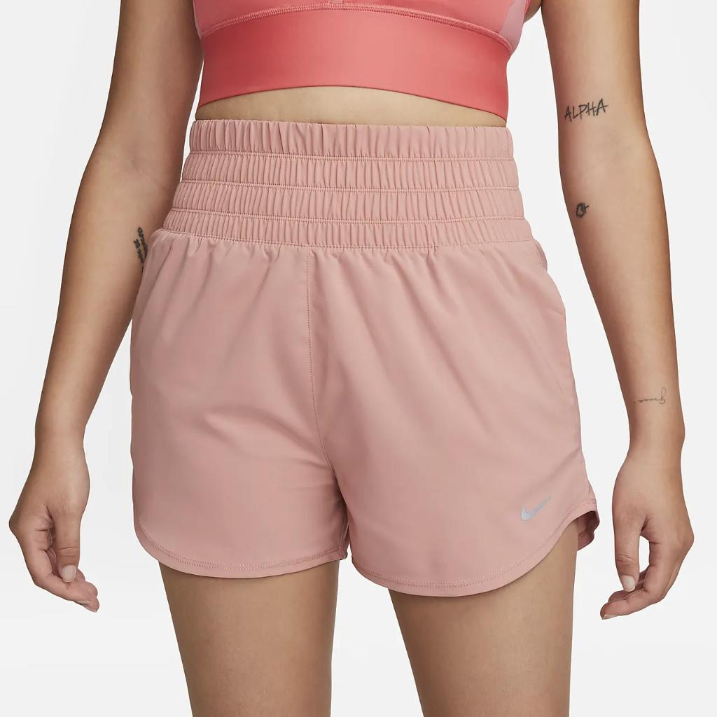 Nike One Women&#039;s Dri-FIT Ultra High-Waisted 3&quot; Brief-Lined Shorts DX6642-618