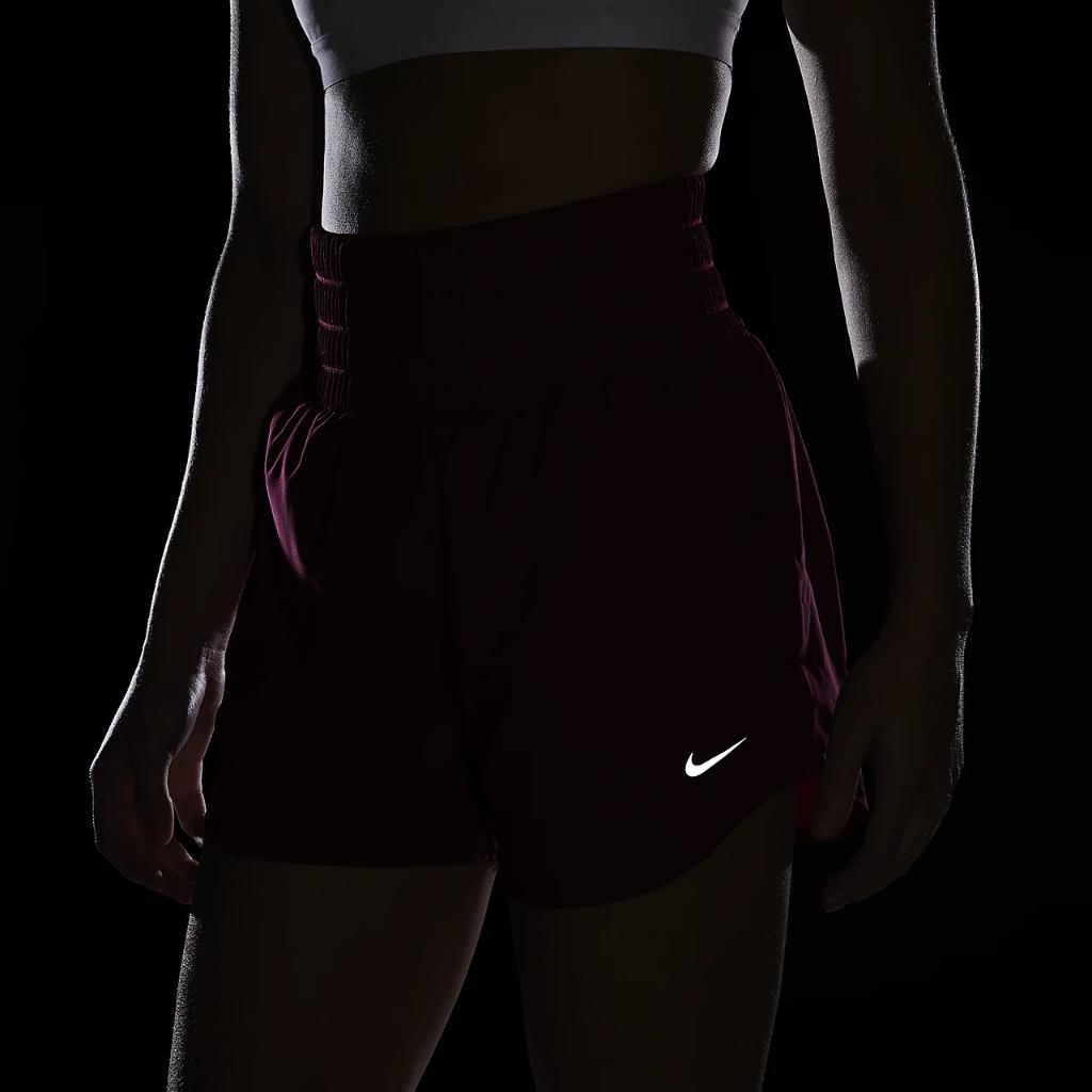 Nike One Women&#039;s Dri-FIT Ultra High-Waisted 3&quot; Brief-Lined Shorts DX6642-620