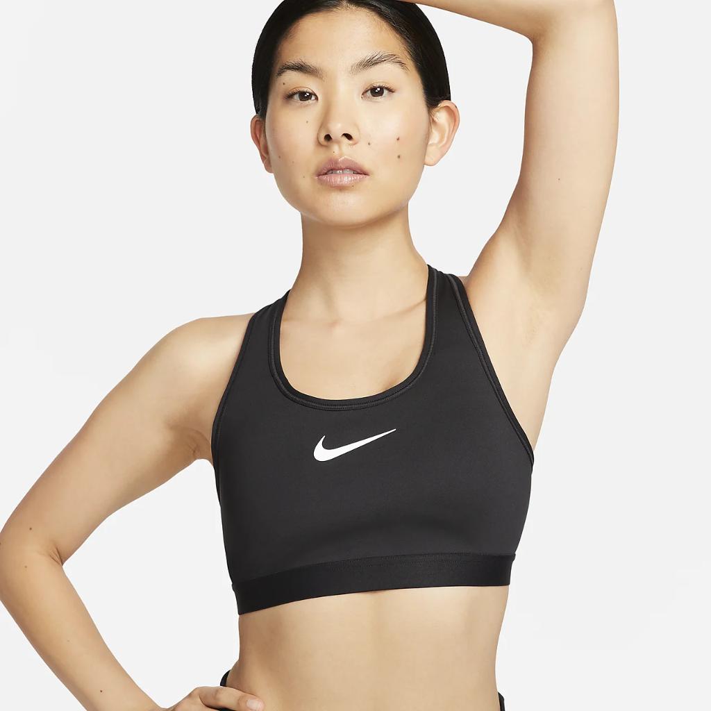Nike Swoosh High Support Women&#039;s Non-Padded Adjustable Sports Bra DX6815-010