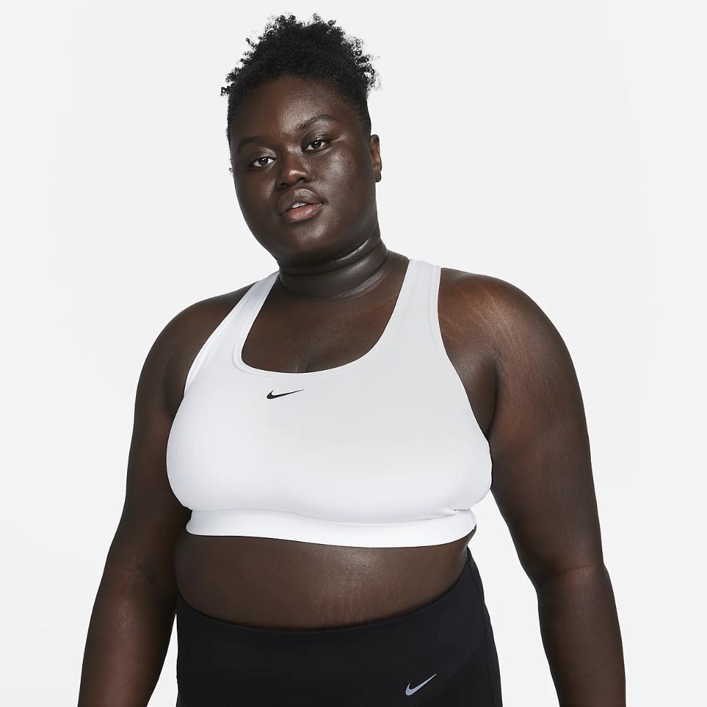 Nike Swoosh Light Support Women&#039;s Non-Padded Sports Bra (Plus Size) DX6819-100