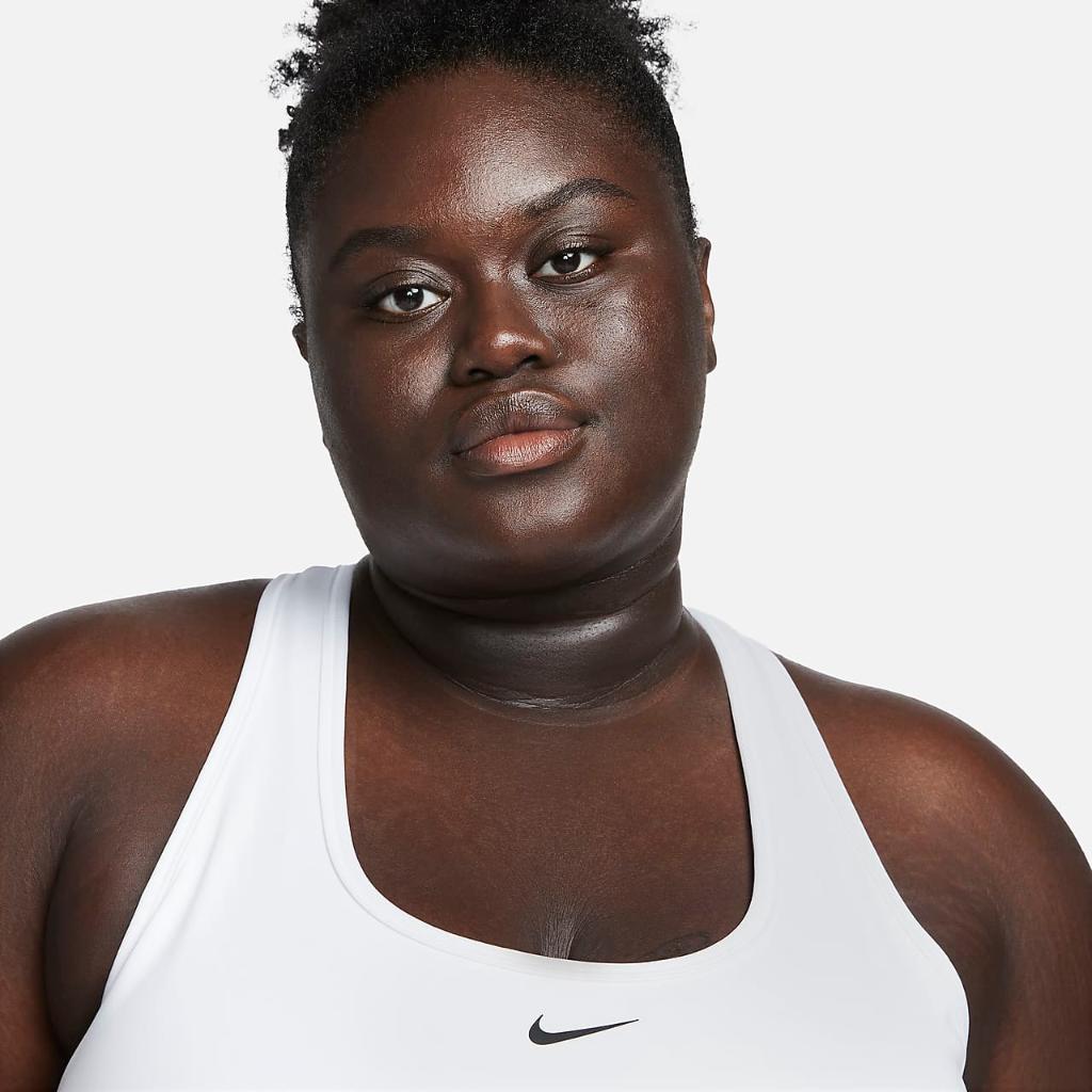 Nike Swoosh Light Support Women&#039;s Non-Padded Sports Bra (Plus Size) DX6819-100