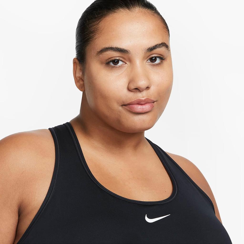 Nike Swoosh Medium Support Women&#039;s Padded Sports Bra (Plus Size) DX6823-010