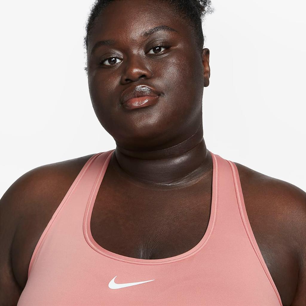 Nike Swoosh Medium Support Women&#039;s Padded Sports Bra (Plus Size) DX6823-618
