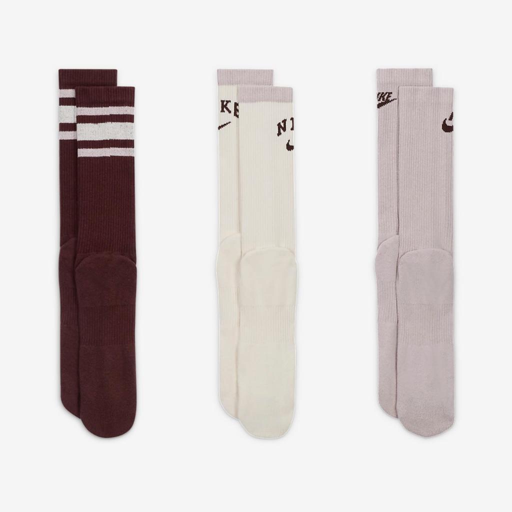 Nike Everyday Plus Cushioned Crew Socks (3 Pairs) DX7665-911