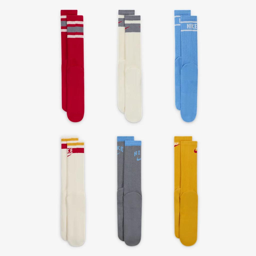 Nike Everyday Plus Cushioned Crew Socks (6 Pairs) DX7670-910