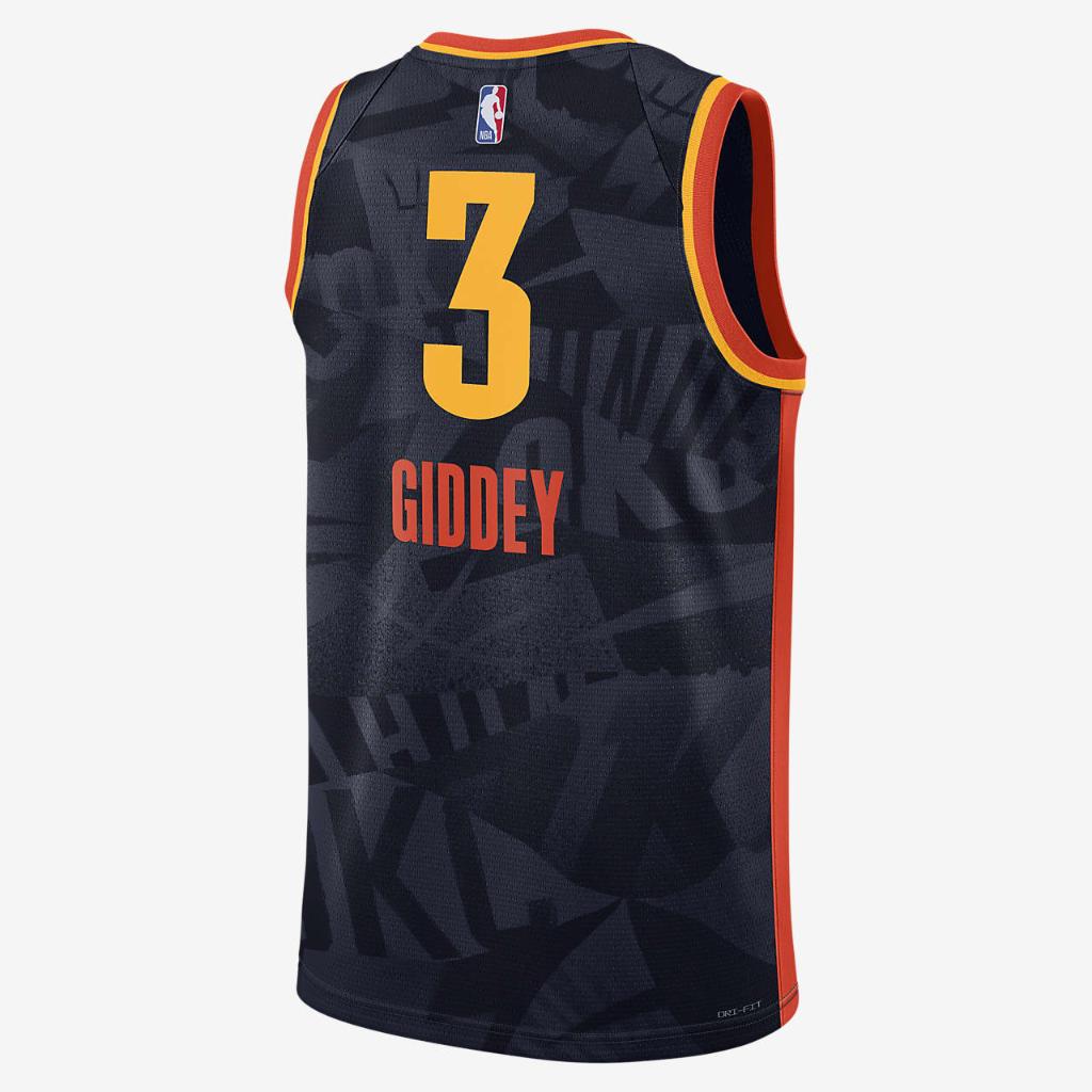 Josh Giddey Oklahoma City Thunder City Edition 2023/24 Men&#039;s Nike Dri-FIT NBA Swingman Jersey DX8513-420