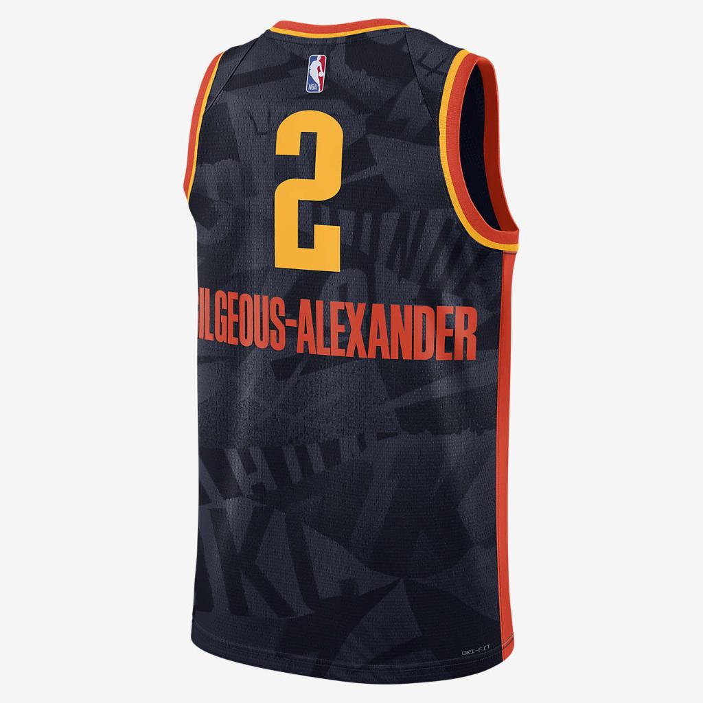 Shai Gilgeous-Alexander Oklahoma City Thunder City Edition 2023/24 Men&#039;s Nike Dri-FIT NBA Swingman Jersey DX8513-421