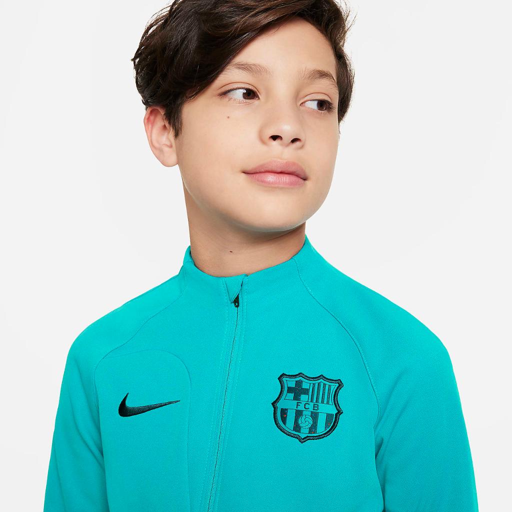 FC Barcelona Academy Pro Third Big Kids&#039; Nike Soccer Knit Jacket DX8648-300