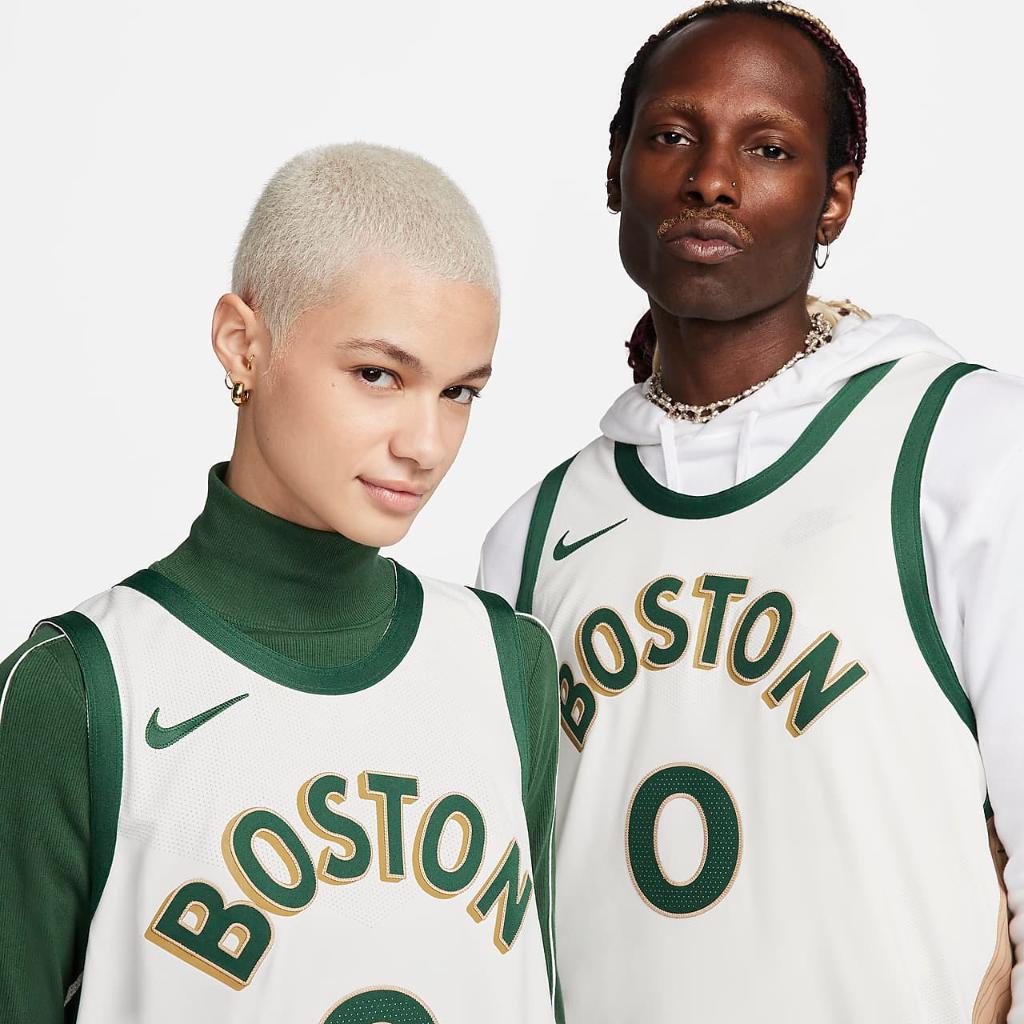 Jayson Tatum Boston Celtics 2023/24 City Edition Men&#039;s Nike Dri-FIT ADV NBA Authentic Jersey DX8748-133