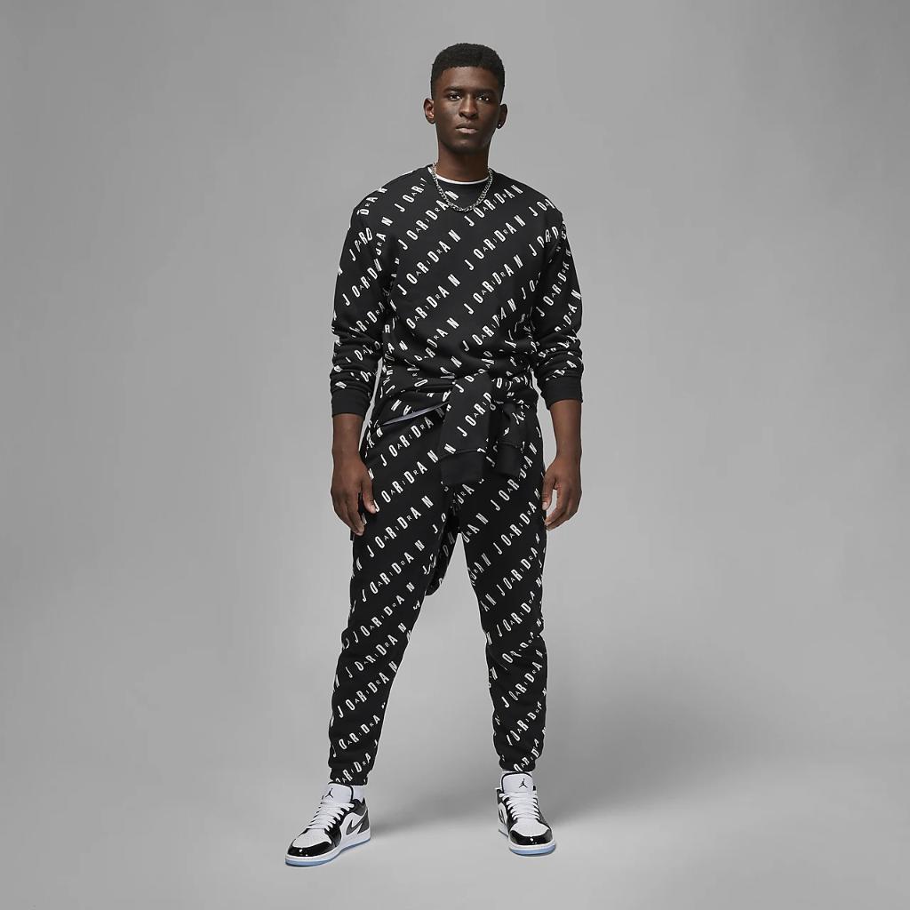 Jordan Essentials Men&#039;s Graphic Fleece Crew-Neck Sweatshirt DX9173-010