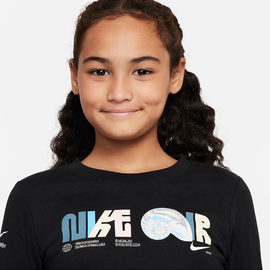 Nike Sportswear Big Kids&#039; Long-Sleeve T-Shirt DX9531-010