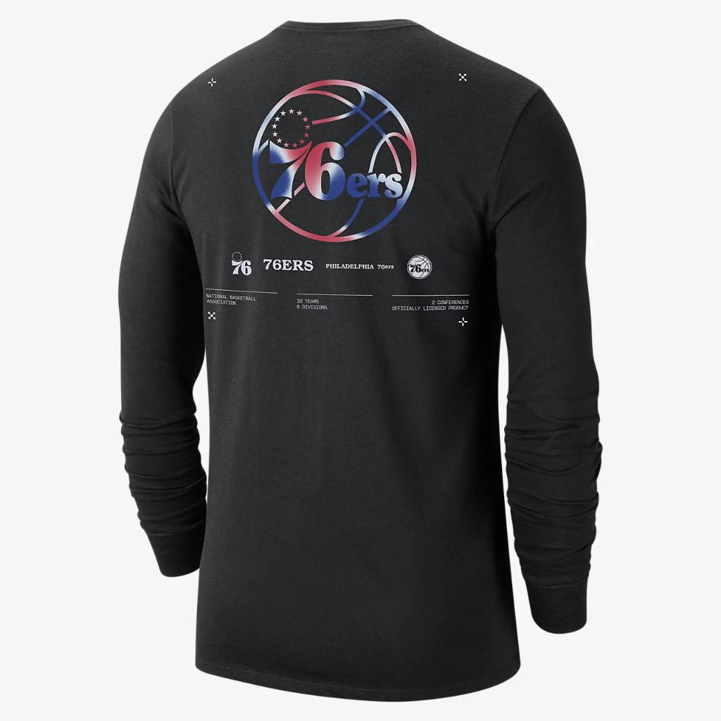 Philadelphia 76ers Men&#039;s Nike NBA Long-Sleeve T-Shirt DX9938-010