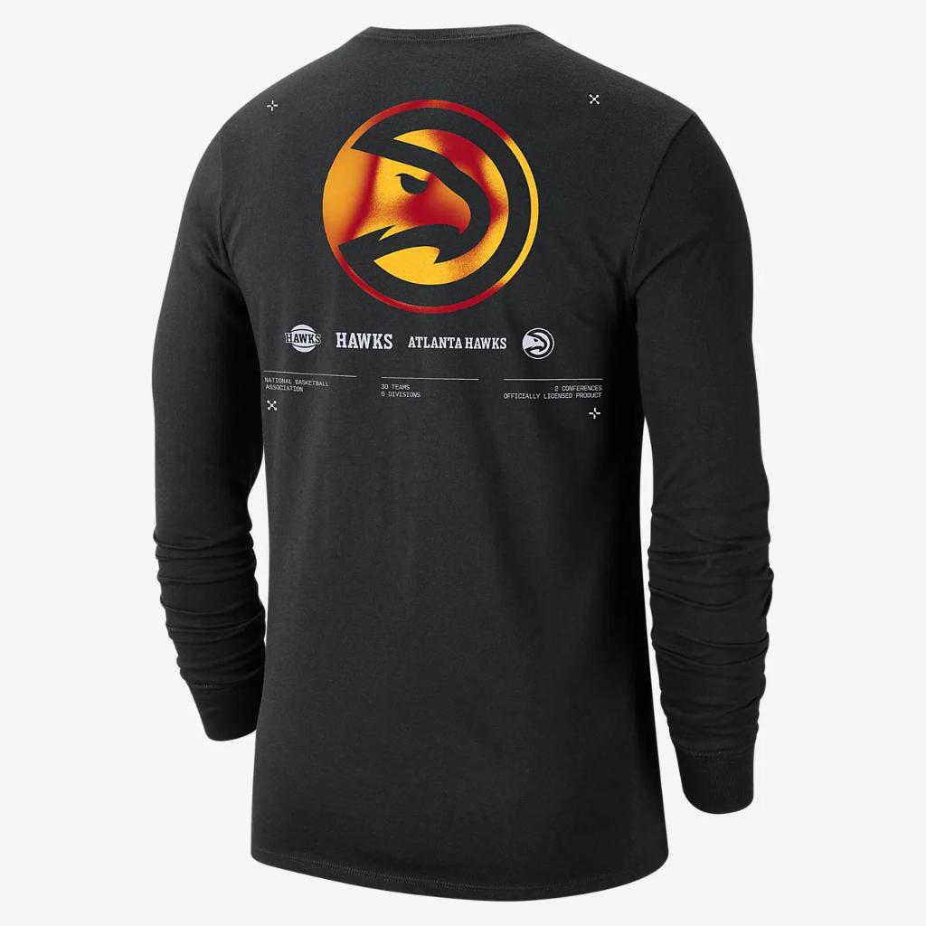 Atlanta Hawks Men&#039;s Nike NBA Long-Sleeve T-Shirt DZ0333-010