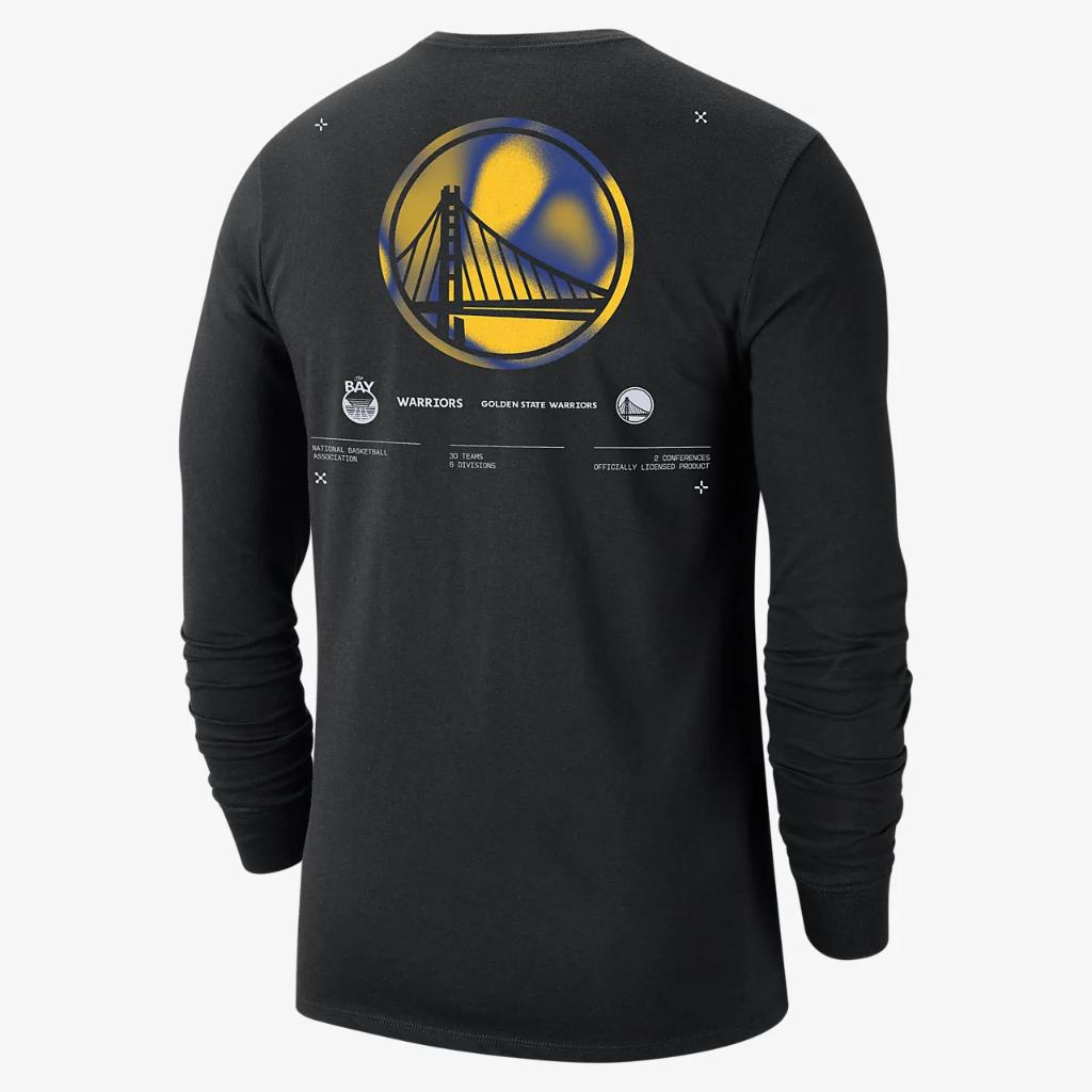 Golden State Warriors Men&#039;s Nike NBA Long-Sleeve T-Shirt DZ0346-010