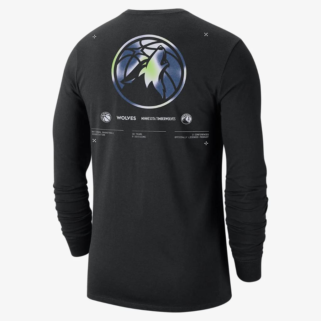Minnesota Timberwolves Men&#039;s Nike NBA Long-Sleeve T-Shirt DZ0356-010