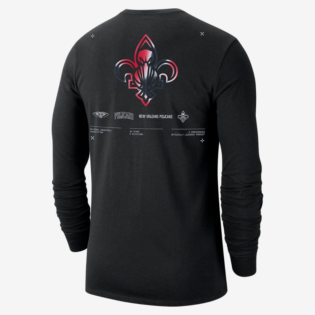 New Orleans Pelicans Men&#039;s Nike NBA Long-Sleeve T-Shirt DZ0357-010