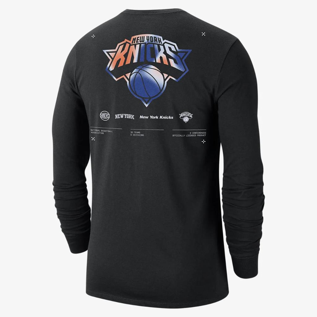 New York Knicks Men&#039;s Nike NBA Long-Sleeve T-Shirt DZ0358-010