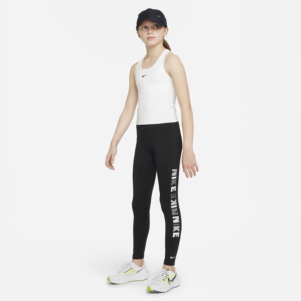 Nike Dri-FIT One Big Kids&#039; (Girls&#039;) Leggings DZ0766-010