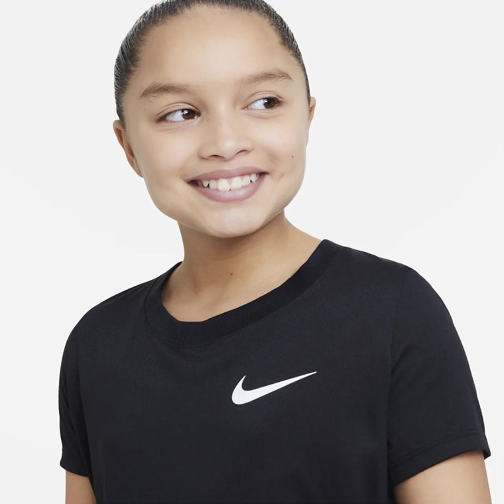 Nike Dri-FIT Big Kids&#039; (Girls&#039;) Training T-Shirt DZ3581-010